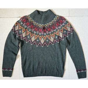 SHERPA ADVENTURE GEAR - Womens Merino Wool Alpaca Blend Mock Neck Sweater -Small